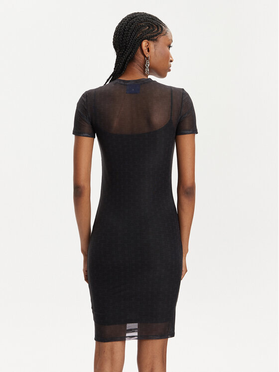 HUGO Hugo Kasdieninė suknelė Nasaja_B 50514940 Juoda Slim Fit