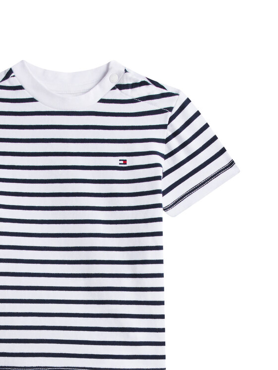 Tommy Hilfiger Tommy Hilfiger Komplet t-shirt i spodenki Essential KN0KN02379 Granatowy Regular Fit