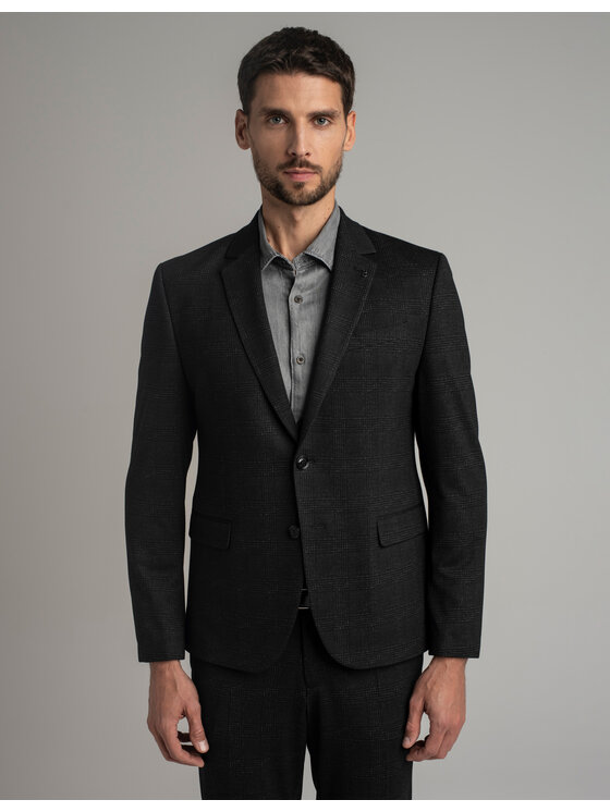 Borgio Borgio Marynarka melizzano Szary Slim Fit