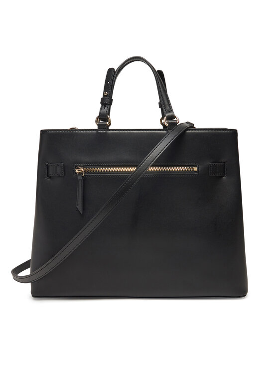Tommy Hilfiger Tommy Hilfiger Ročna torba Heritage Satchel AW0AW17211 Črna