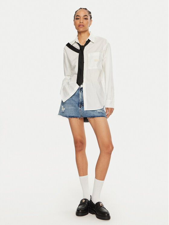 Calvin Klein Jeans Calvin Klein Jeans Риза J20J224436 Бял Relaxed Fit
