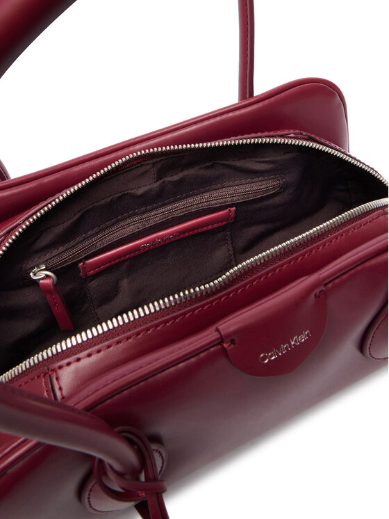 Calvin Klein Calvin Klein Дамска чанта Emblem Trio Shoulder Bag LV04F3369G Бордо