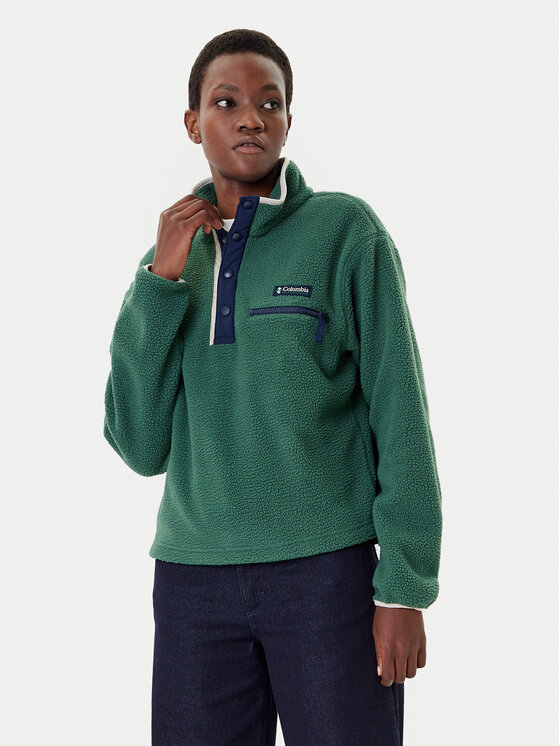 Columbia Columbia Felpa di pile Helvetia™ II 2092231 Verde Regular Fit