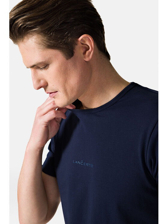 Lancerto Lancerto T-Shirt Steph TS073123000005 Granatowy Regular Fit