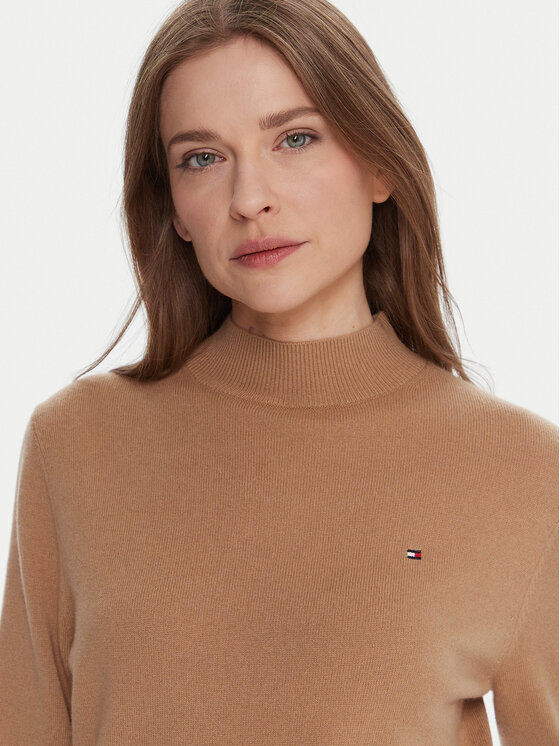 Tommy Hilfiger Tommy Hilfiger Kampsun WW0WW47468 Beež Regular Fit
