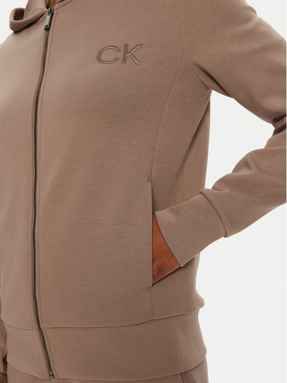 Calvin Klein Calvin Klein Bluza Satin K20K207955 Beżowy Regular Fit