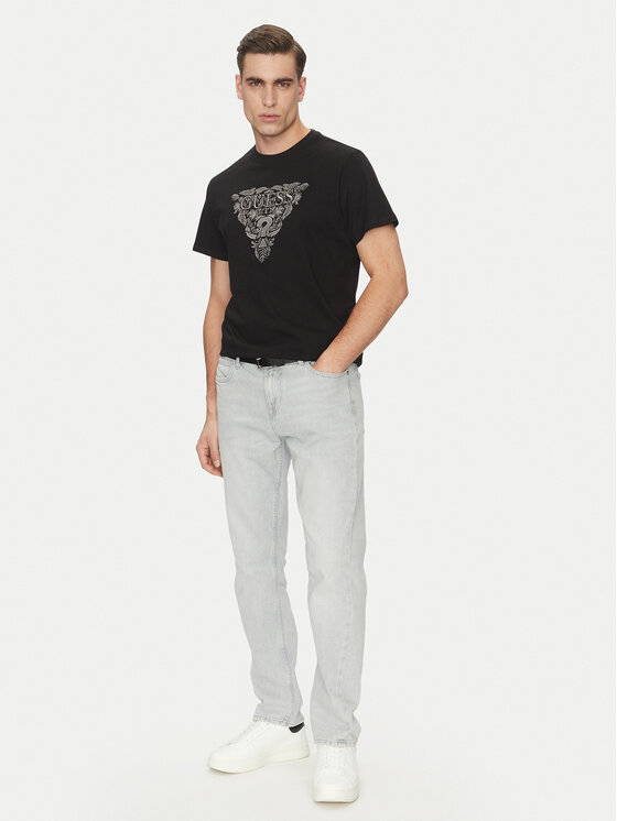 Guess Guess T-Shirt M5GI16 K8FQ4 Czarny Regular Fit