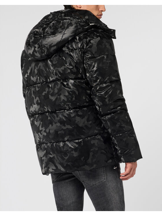 PHILIPP PLEIN PHILIPP PLEIN Kurtka puchowa 28621 Czarny Regular Fit