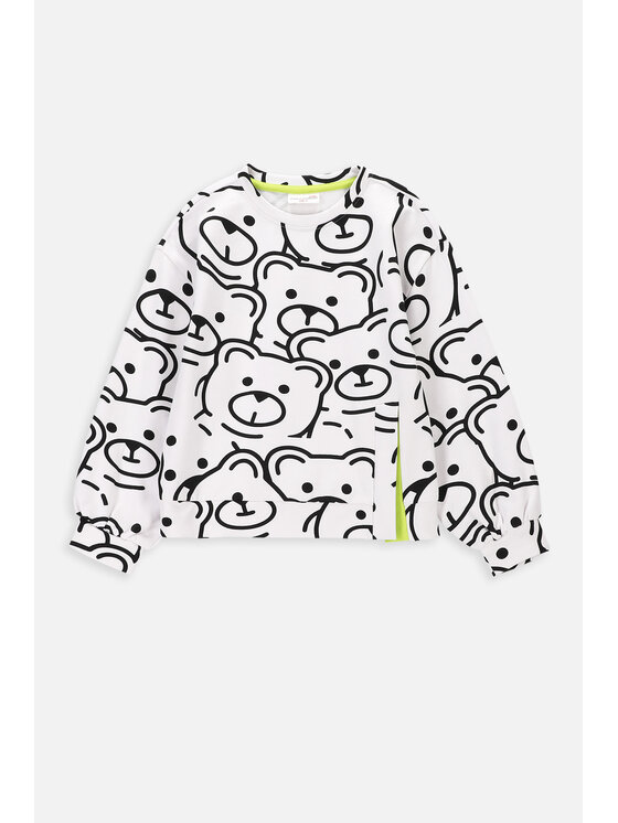 Coccodrillo Coccodrillo Bluza WC4132101JPK-001 Biały Regular Fit