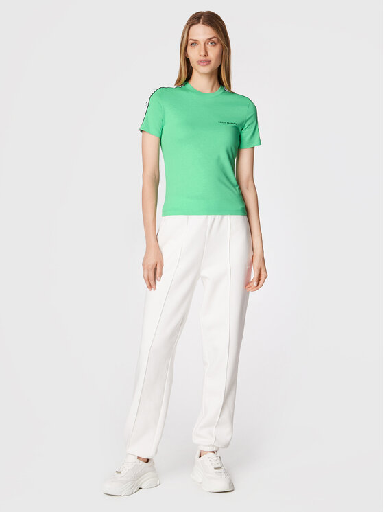 Chiara Ferragni Chiara Ferragni T-Shirt 73CBHT13 Πράσινο Slim Fit