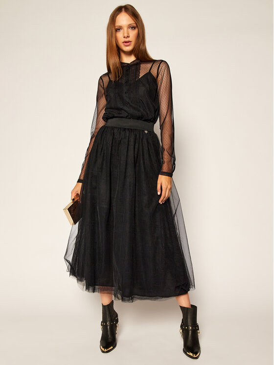 TWINSET TWINSET Риза 202TP2205 Черен Regular Fit