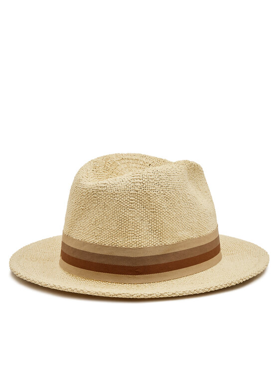 Brixton Brixton Капела Roma Straw Fedora 11614 Кафяв