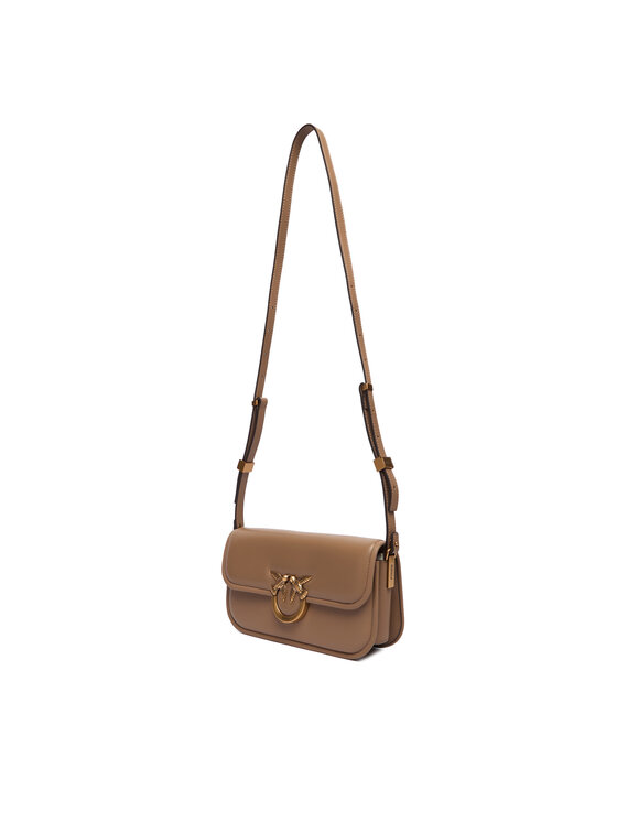 PINKO PINKO Дамска чанта Love Box Baguette Al 25-26 PLTT 105083 A26L Кафяв