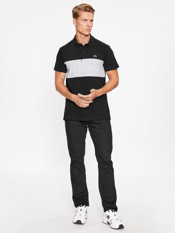 Lacoste Lacoste Поло PH1470 Чорний Regular Fit