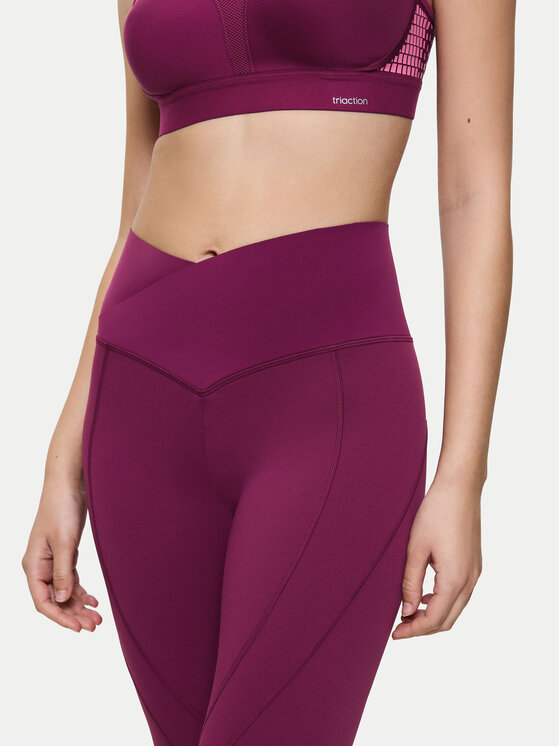 Triumph Triumph Legginsy Cardio 10217851 Bordowy Slim Fit