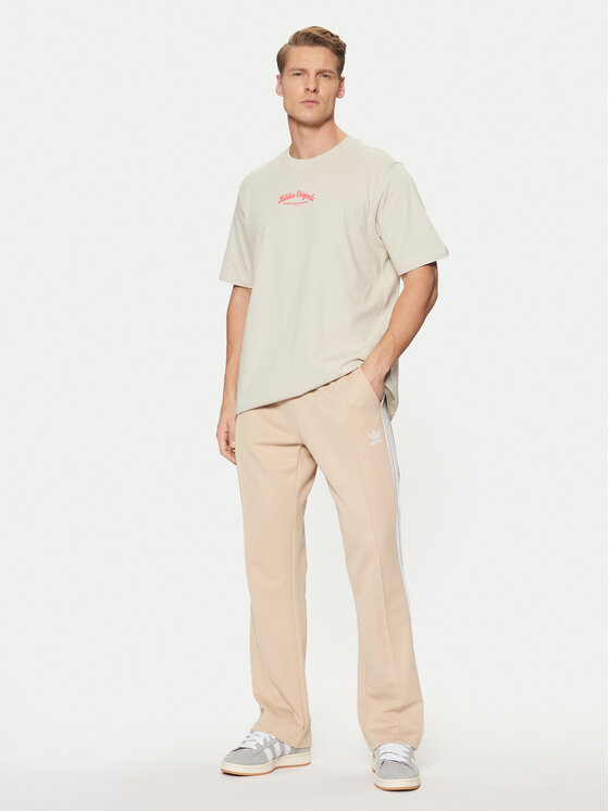 adidas adidas Marškinėliai JD0667 Smėlio Loose Fit
