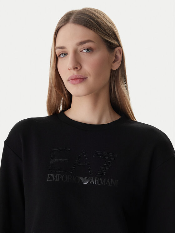 EA7 Emporio Armani EA7 Emporio Armani Majica dugih rukava 7W000953 AF15831 Crna Regular Fit