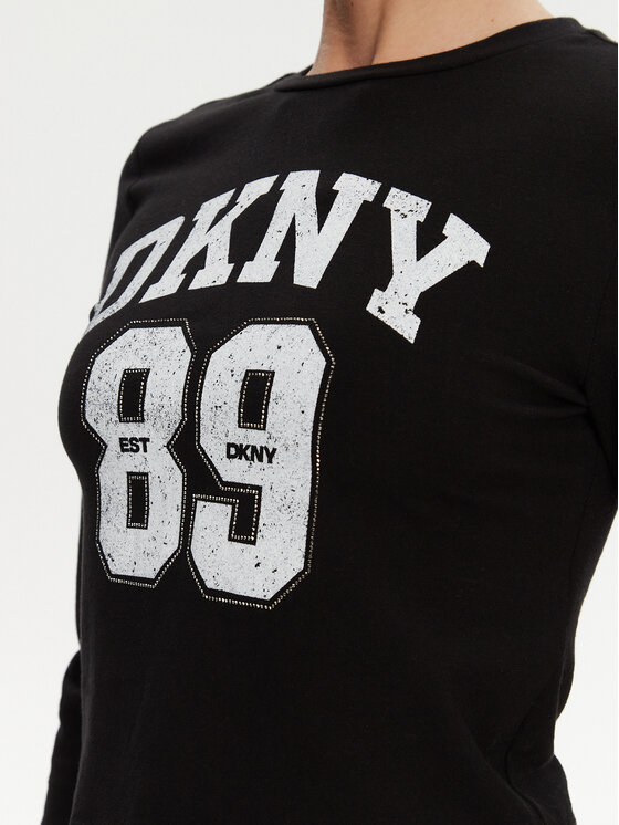 DKNY DKNY Bluzka DP4T9979 Czarny Regular Fit