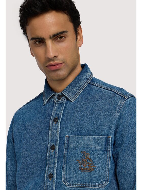 Trussardi Trussardi Camicia 54038000018N034 Celeste Regular Fit