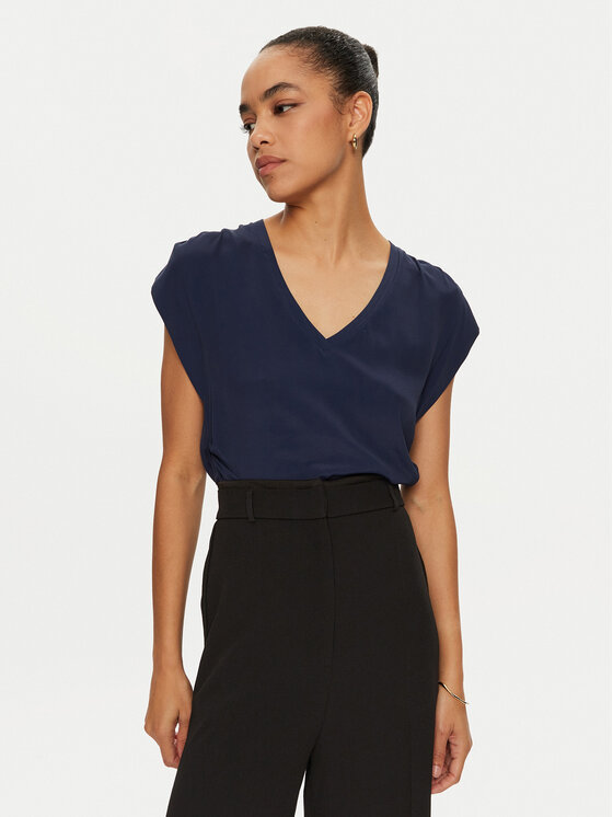 PINKO PINKO Halenka Melpomene 103113 A1O8 Tmavomodrá Regular Fit