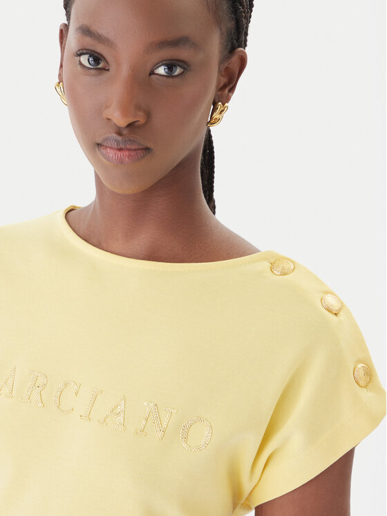 Marciano Guess Marciano Guess Тишърт G6GI04 K3505 Жълт Regular Fit