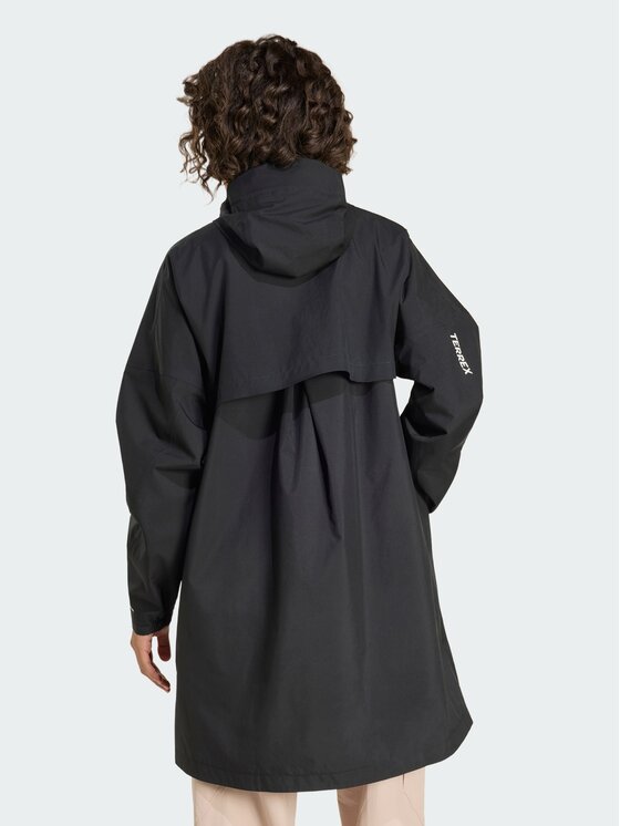 adidas adidas Parka Terrex Multi 2 Layer CLIMAPROOF Rain Czarny Regular Fit
