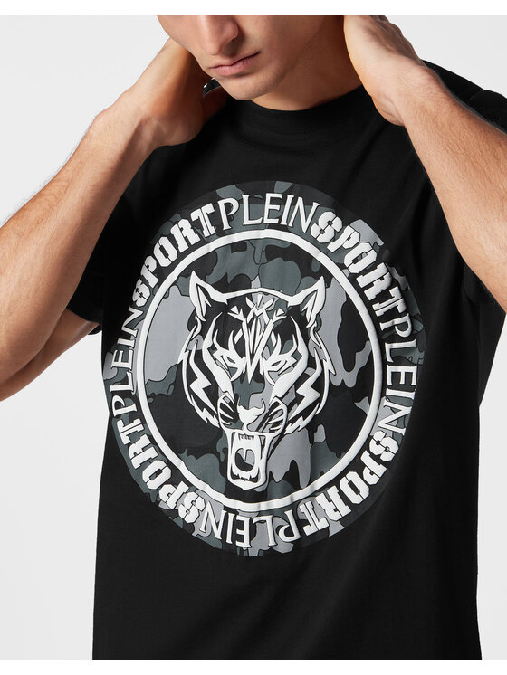 Plein Sport Plein Sport T-Shirt 13039 Czarny Regular Fit