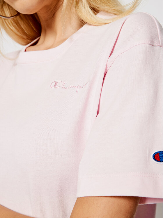 T-shirt Script Logo Embroidery 112732 Rosa