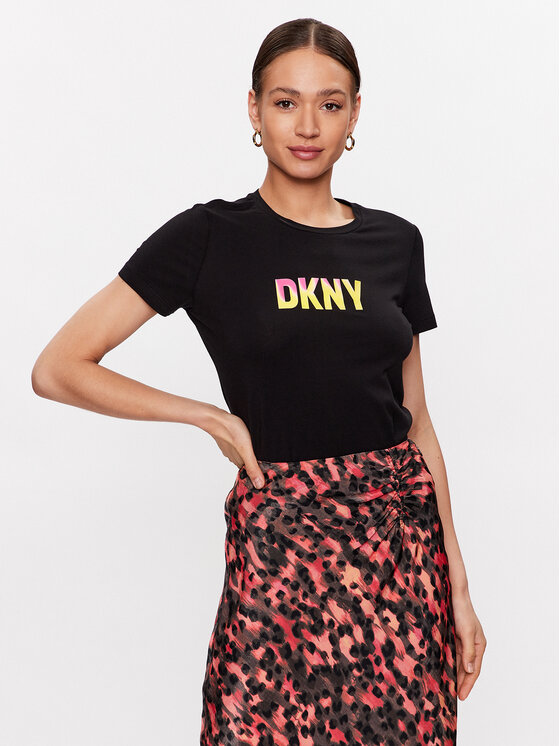 DKNY Tricou P3BHDDNA Negru Regular Fit