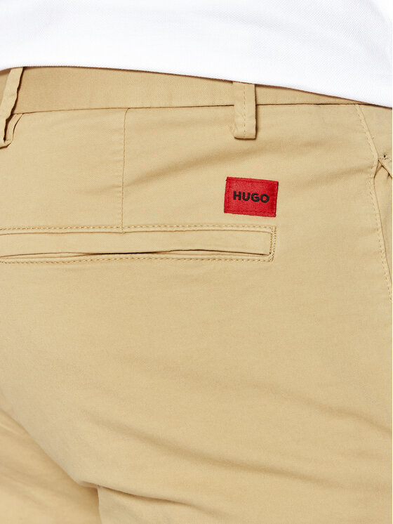 HUGO Hugo Čino bikses David222D 50468314 Bēšs Slim Fit