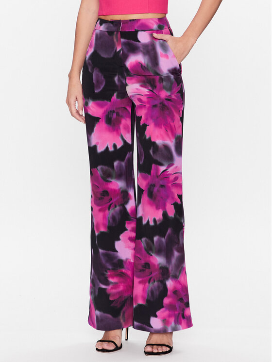 Morgan Morgan Pantaloni di tessuto 231-PCHARM.F Rosa Relaxed Fit