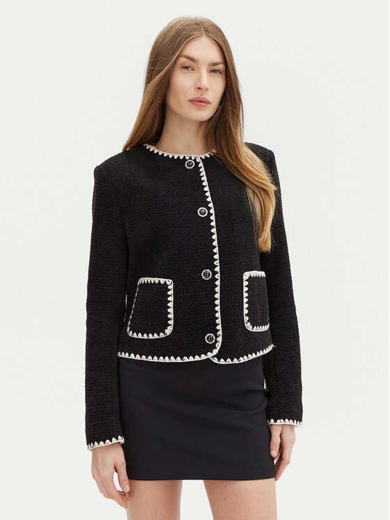 Guess Guess Kardigán W5RN20 WGVQ2 Fekete Regular Fit