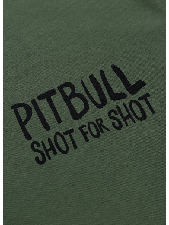 PITBULL PITBULL T-Shirt Koszulka męska SHOT FOR SHOT 3XL Zielony Regular Fit