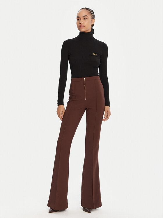 Elisabetta Franchi Elisabetta Franchi Hlače PA-122-56E2-V290 Smeđa Regular Fit