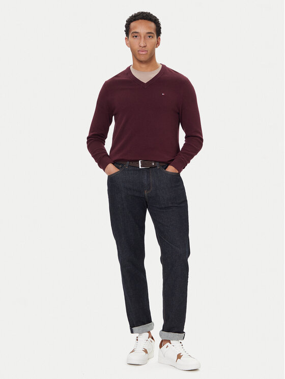 Tommy Hilfiger Tommy Hilfiger Светр MW0MW28047 Бордовий Regular Fit