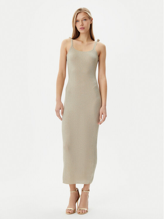 Marella Marella Vestito di maglia Porto1 2513321121 Beige Slim Fit