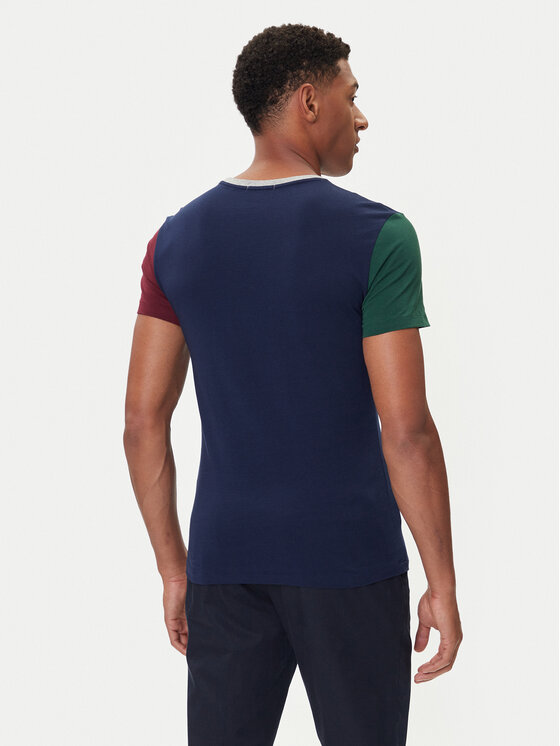 Polo Ralph Lauren Polo Ralph Lauren T-särk 710849543003 Tumesinine Custom Slim Fit