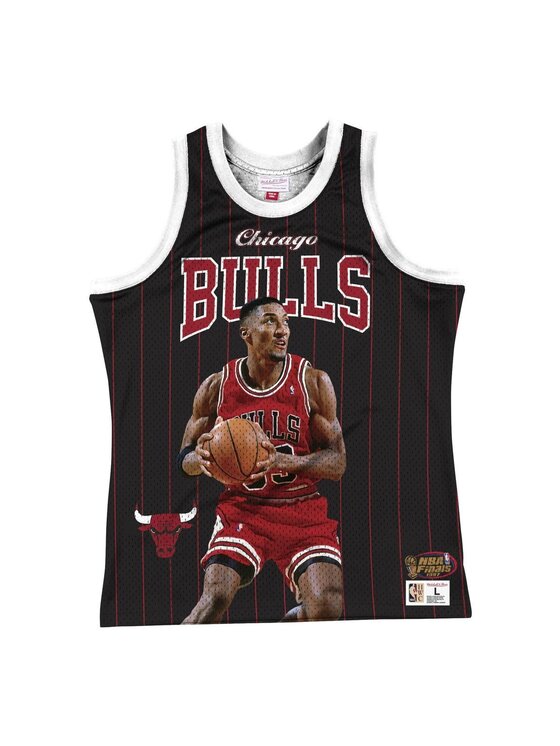 Mitchell & Ness Mitchell & Ness Tank top Chicago Bulls Scottie Pippen Czarny Standard Fit