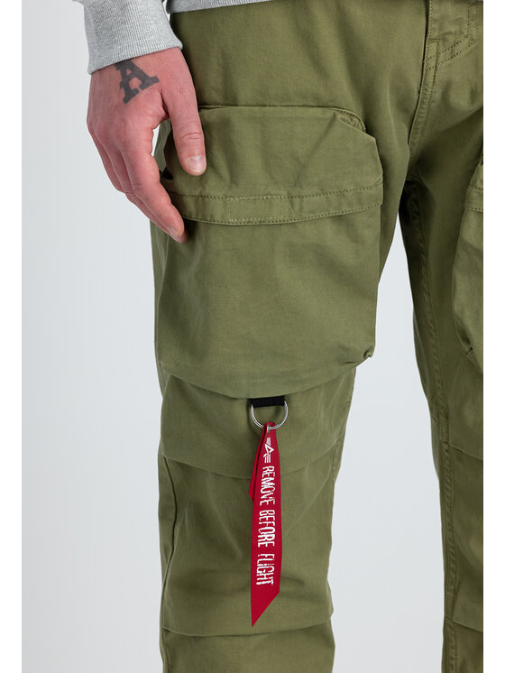 Alpha Industries Alpha Industries Kalhoty z materiálu AI.148207-11-30 Zelená Straight Leg