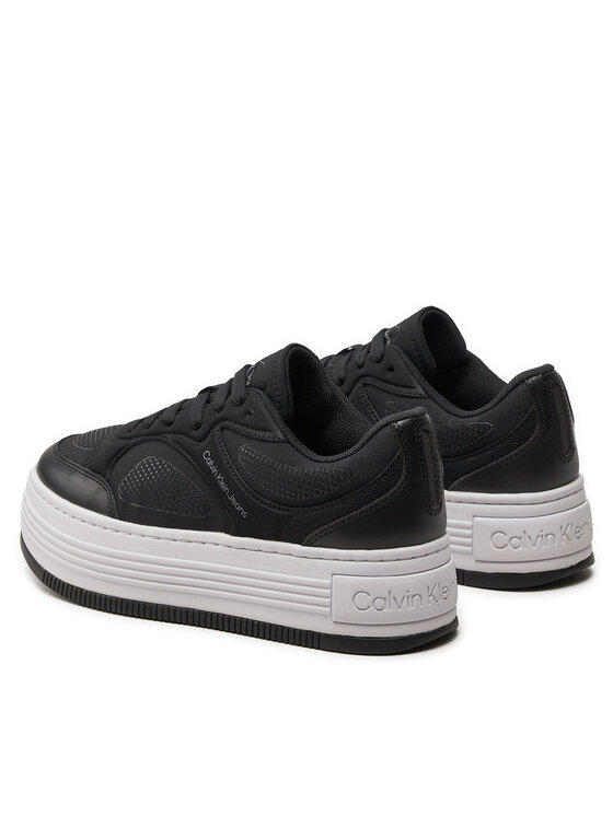 Calvin Klein Jeans Calvin Klein Jeans Tenisice Bold Platf Low Lace Mix In Mtl YW0YW01471 Crna