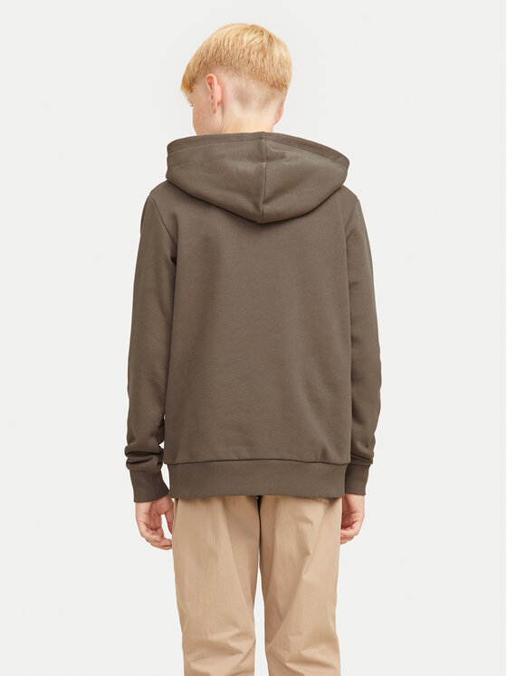 Jack&Jones Junior Jack&Jones Junior Majica dugih rukava Caleb 12259564 Smeđa Relaxed Fit