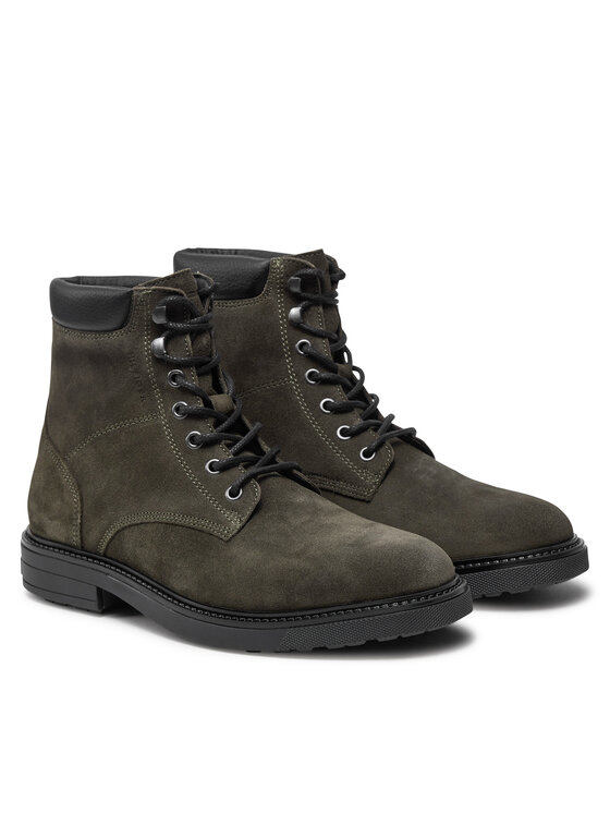 Tommy Hilfiger Tommy Hilfiger Ботуши Outdoor Suede FM0FM05193 Зелен