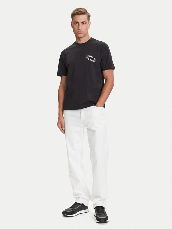 Karl Lagerfeld Jeans Karl Lagerfeld Jeans T-Shirt A3M17031 Czarny Regular Fit