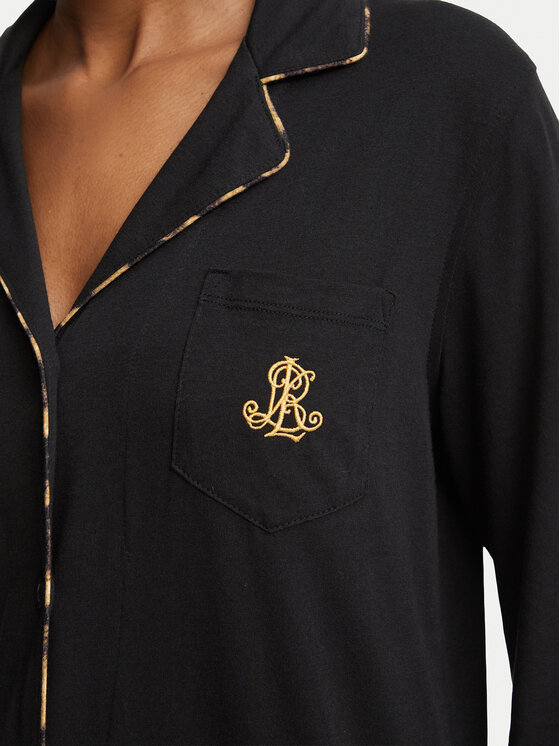 LAUREN RALPH LAUREN LAUREN RALPH LAUREN Pidžama ILN92561F Melns Regular Fit