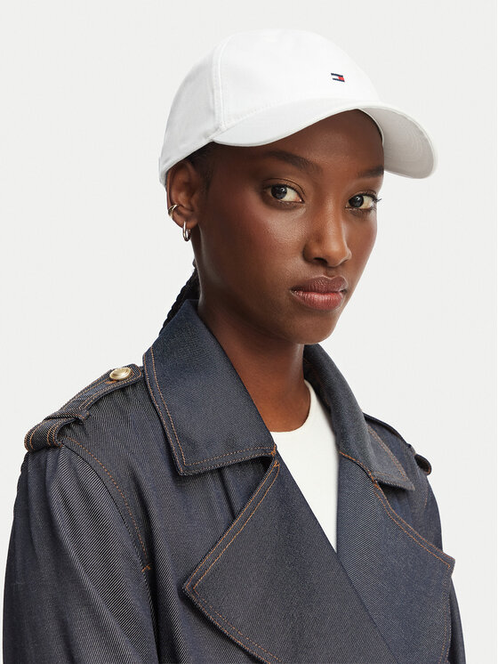 Tommy Hilfiger Tommy Hilfiger Nokamüts Th Flag Soft 6 Panel Cap AW0AW17781 Valge