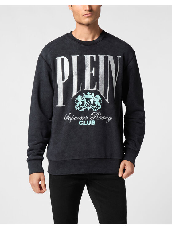 PHILIPP PLEIN PHILIPP PLEIN Bluza 22623 Czarny Regular Fit