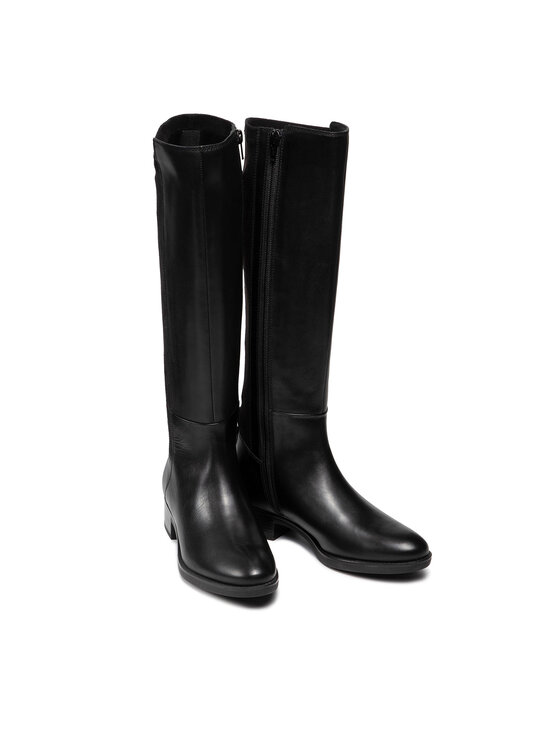 Geox Geox Kozačky D Felicity D D16G1D 043JZ C9999 Černá