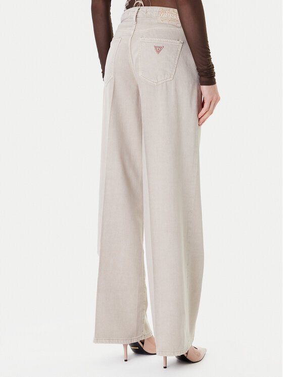 Guess Guess Джинси W5RA96 WFD53 Бежевий Palazzo Fit