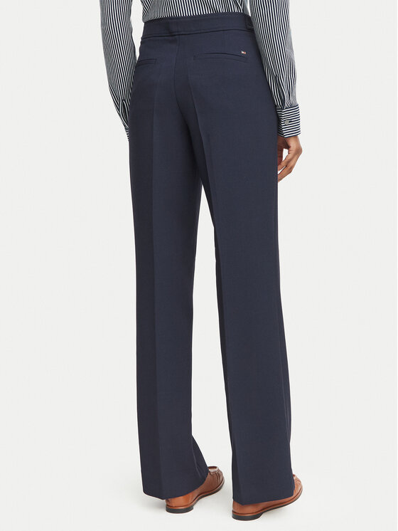 Tommy Hilfiger Tommy Hilfiger Spodnie materiałowe WW0WW52204 Granatowy Bootcut Fit