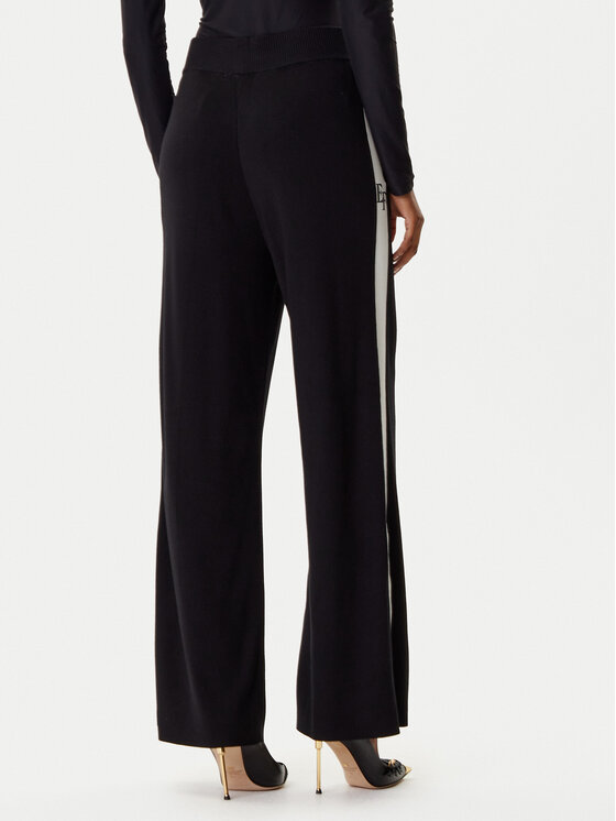 Elisabetta Franchi Elisabetta Franchi Kötött nadrág KP-69S-56E2-V380 Fekete Regular Fit